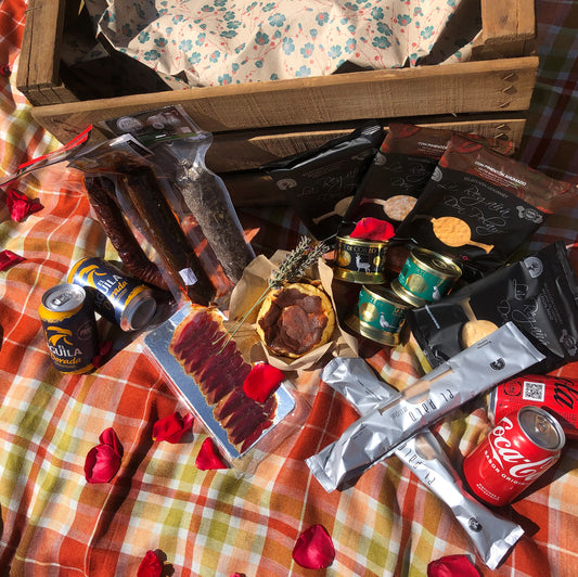 Picknickbox-Auswahl Cabañeros-Produkte