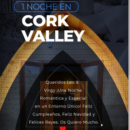 P0STAL Regalo noche Finde Cork Valley 200€